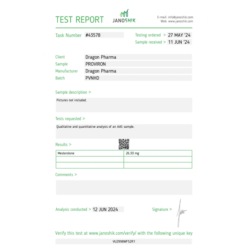 PROVIRON - 100 tabs by Dragon Pharma, Europe