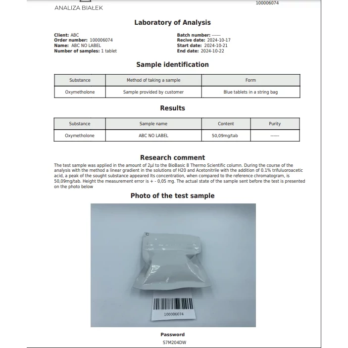 OXYMETHOLONE - 100 tabs by Stealth Labs OXYMETHOLONE - 100 tabs by Stealth Labs