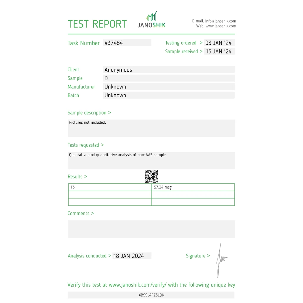 LIOTHYRONINE (T3) - 100 tabs by Stealth Labs LIOTHYRONINE (T3) - 100 tabs by Stealth Labs