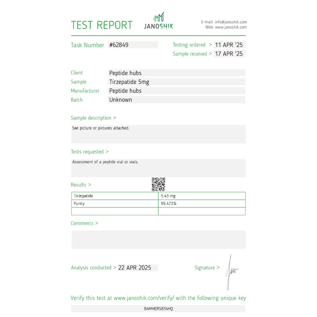 TIRZEP 5 MG - vial by Peptide Hubs TIRZEP 5 MG - vial by Peptide Hubs