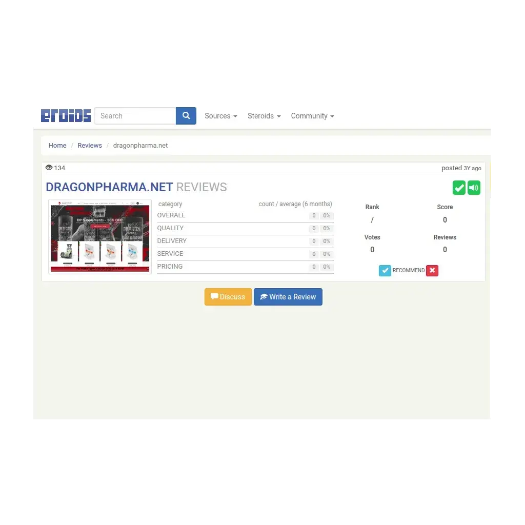 Dragon Pharma Store Is Now on Eroids — Share Your Experience