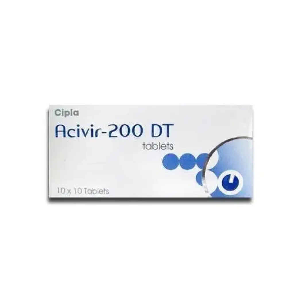 ACIVIR-200 DT - 100 tabs by Cipla, India