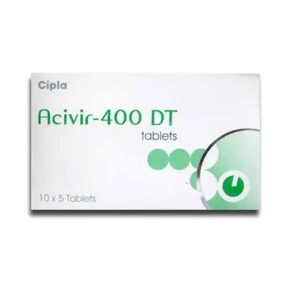 ACIVIR-400 DT - 20 tabs by Cipla, India