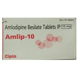 Amlip 10 mg - 200 tabs by Cipla, India