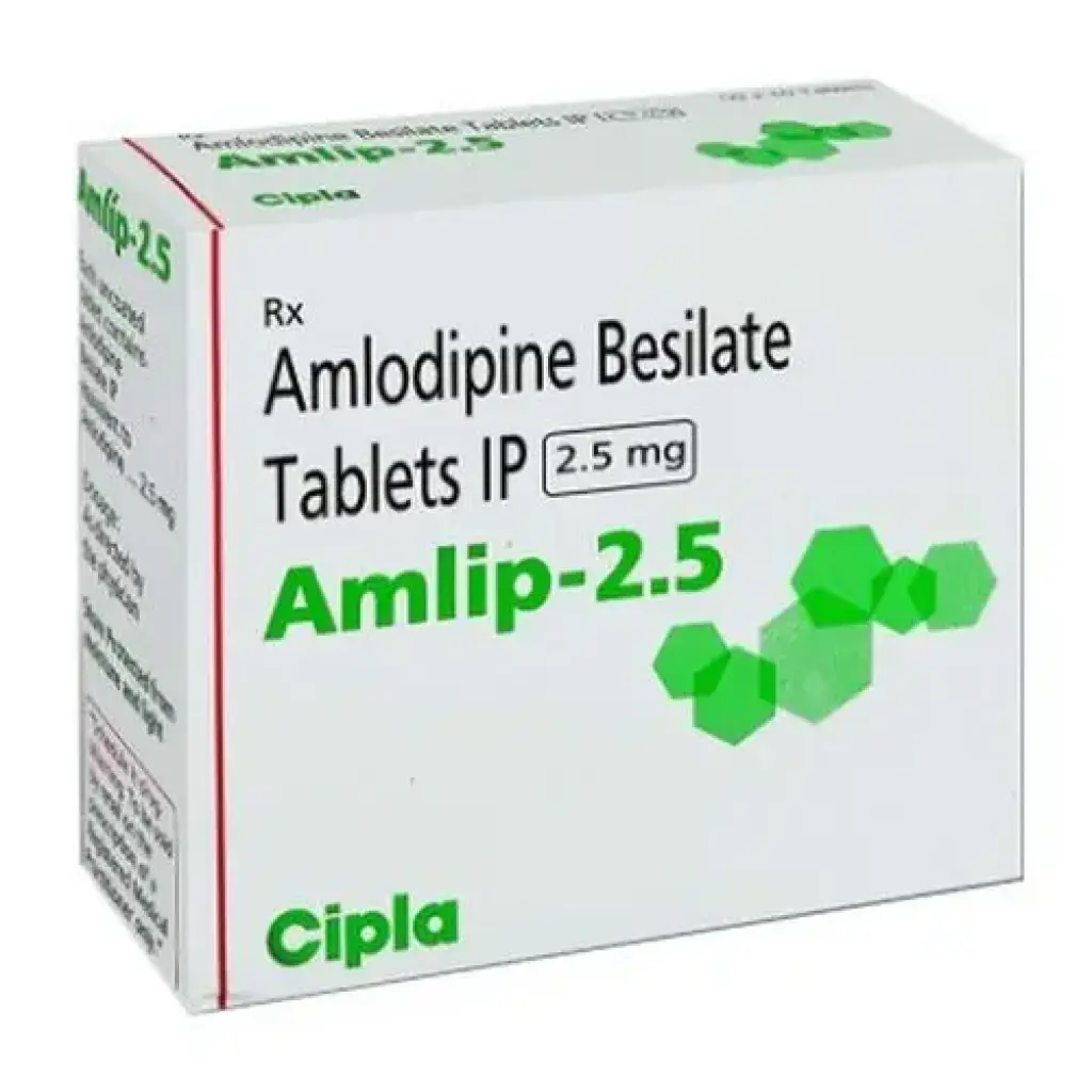 AMLIP 2.5 MG - 100 tabs by Cipla, India