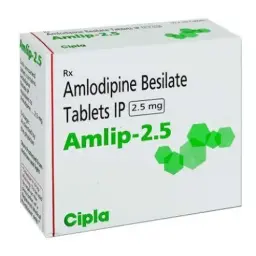 AMLIP 2.5 MG - 100 tabs by Cipla, India