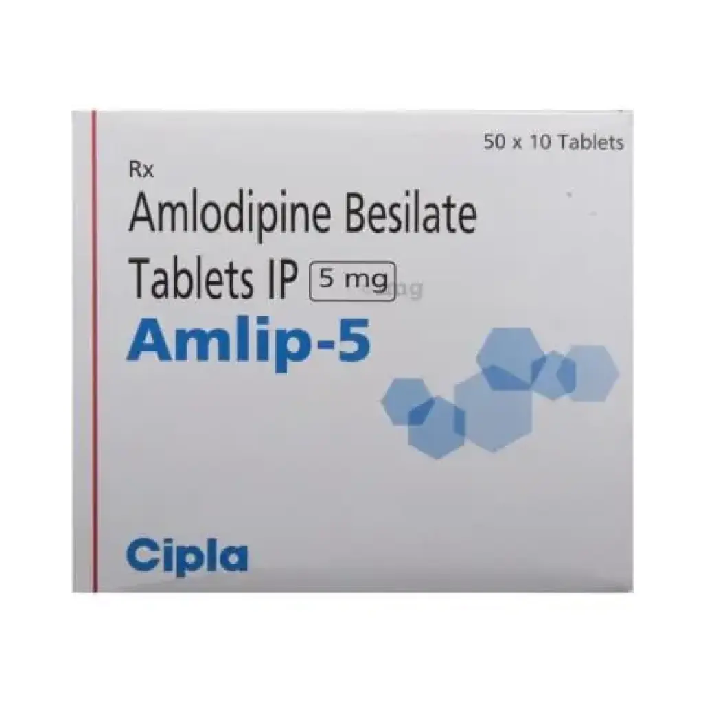 AMLIP 5 MG - 100 tabs by Cipla, India