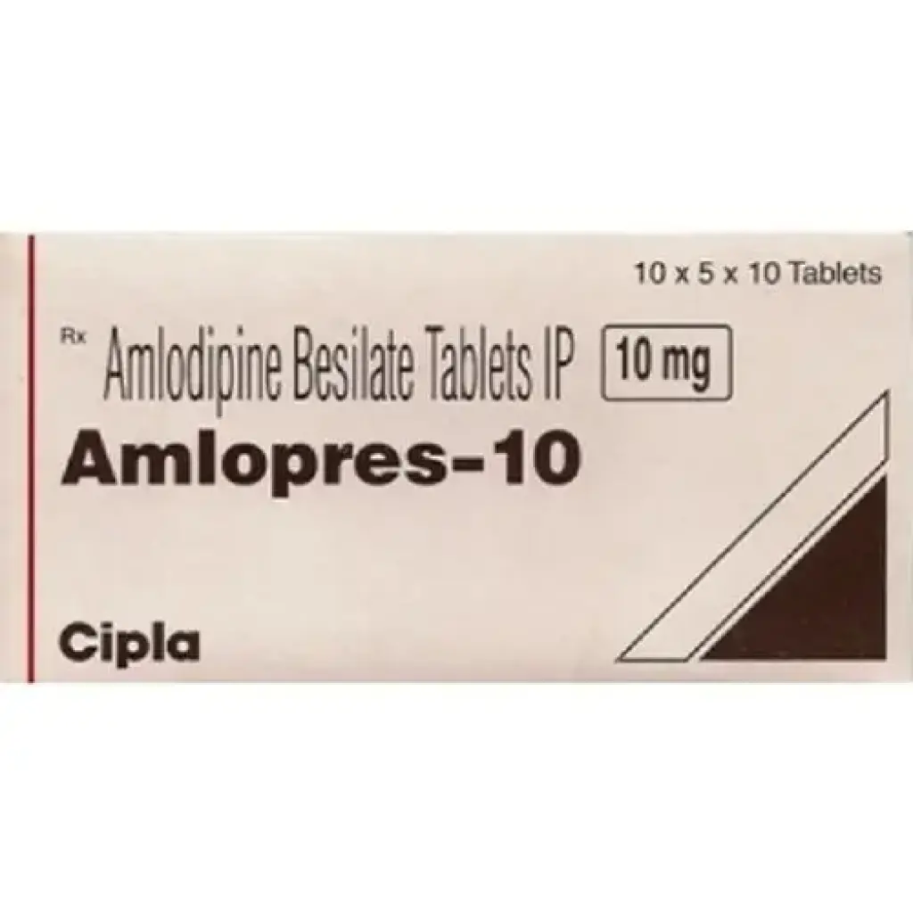 Amlopress 10 mg - 100 tabs by Cipla, India