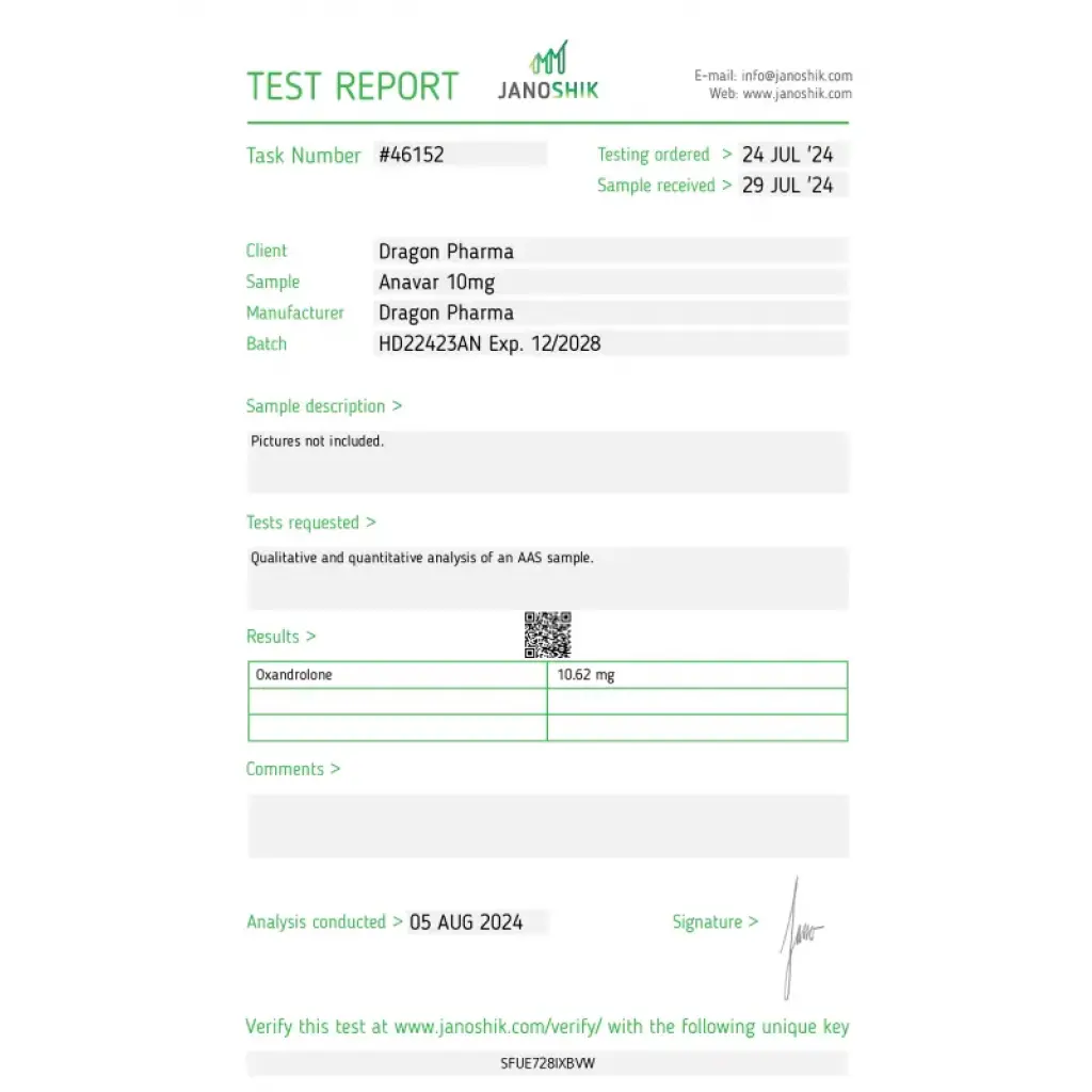 ANAVAR 10 - 100 tabs by Dragon Pharma, Europe