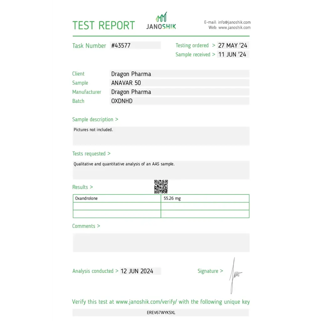 ANAVAR 50 - 100 tabs by Dragon Pharma, Europe ANAVAR 50 - 100 tabs by Dragon Pharma, Europe
