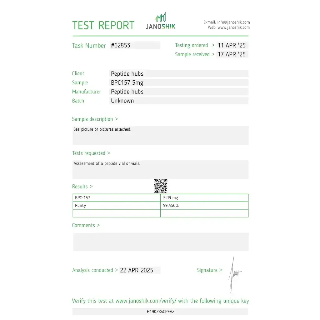BPC 157 5 MG - 2 ml by Peptide Hubs BPC 157 5 MG - 2 ml by Peptide Hubs
