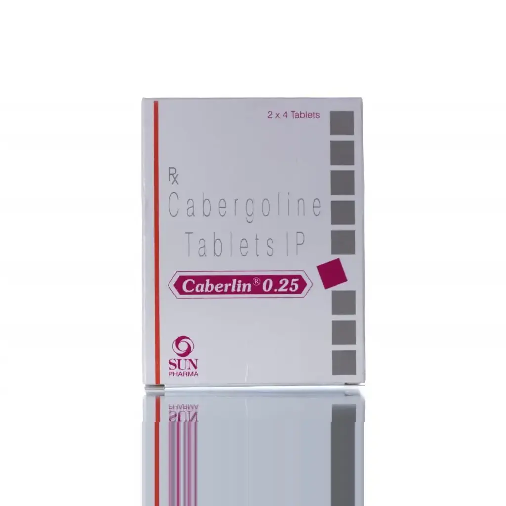 CABERLIN 0.25 - 12 tabs by Sun Pharma, India CABERLIN 0.25 - 12 tabs by Sun Pharma, India