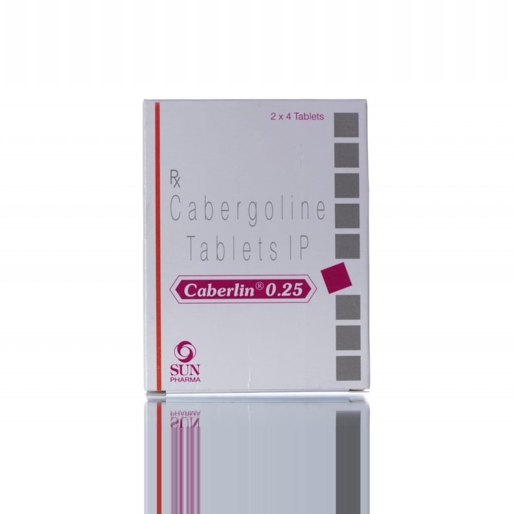 CABERLIN 0.25 - 12 tabs by Sun Pharma, India CABERLIN 0.25 - 12 tabs by Sun Pharma, India