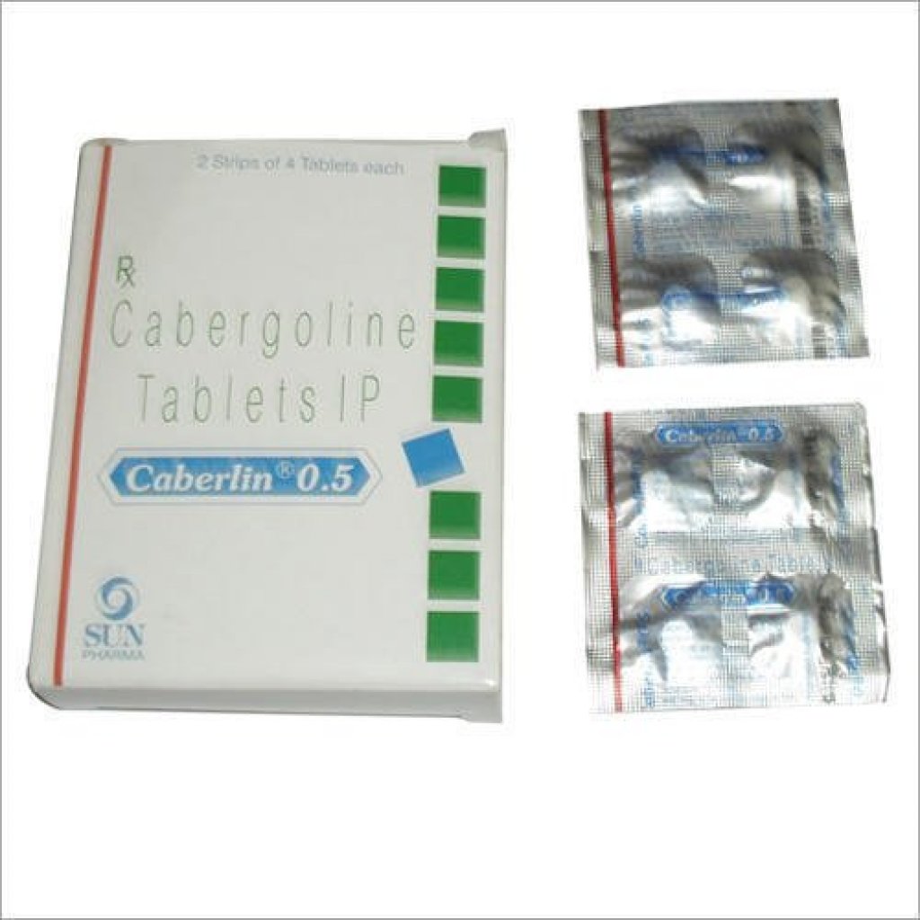 CABERLIN 0.5 - 12 tabs by Sun Pharma, India CABERLIN 0.5 - 12 tabs by Sun Pharma, India