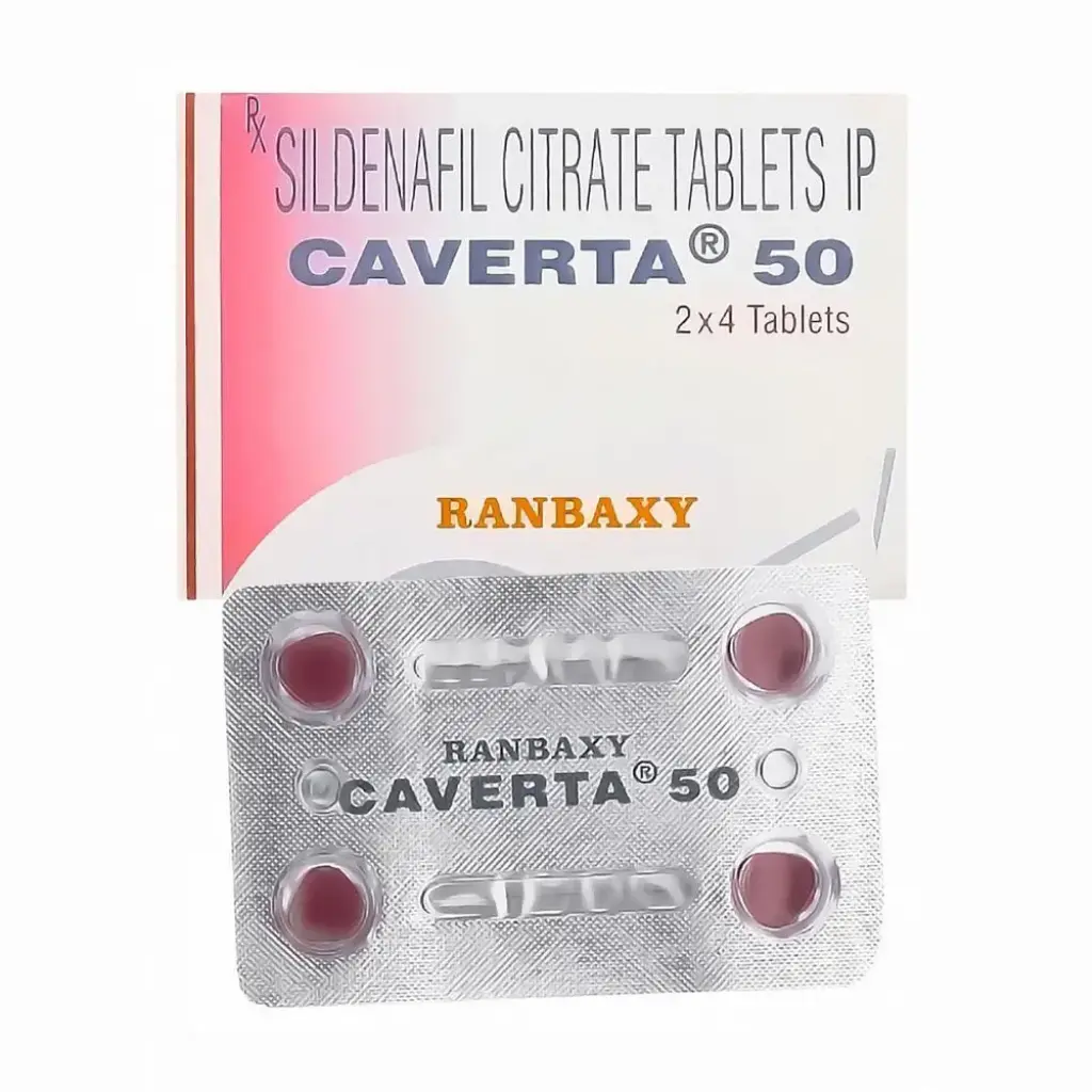 CAVERTA 50 MG - 20 tabs by Ranbaxy, India
