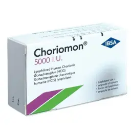 CHORIOMON HCG 5000 IU - vial by IBSA, Turkey