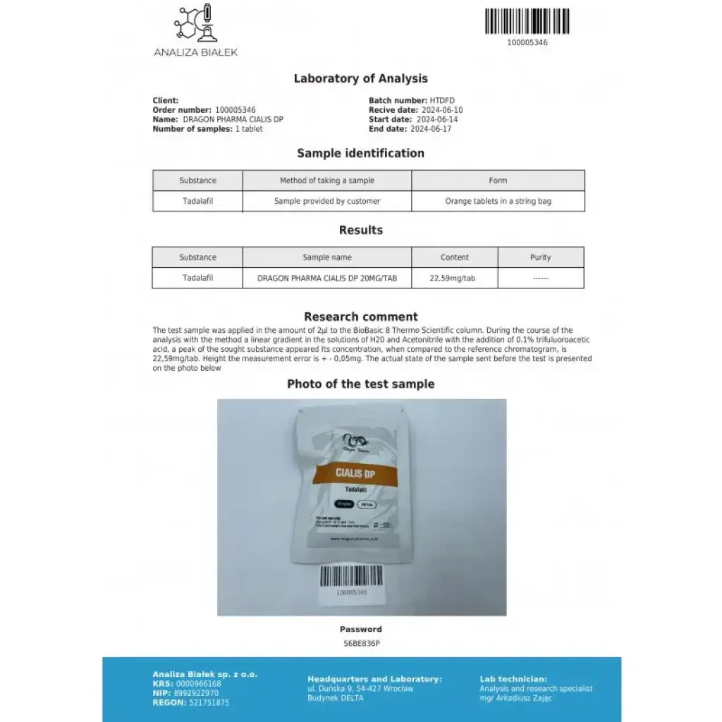 CIALIS - 100 tabs by Dragon Pharma, Europe CIALIS - 100 tabs by Dragon Pharma, Europe