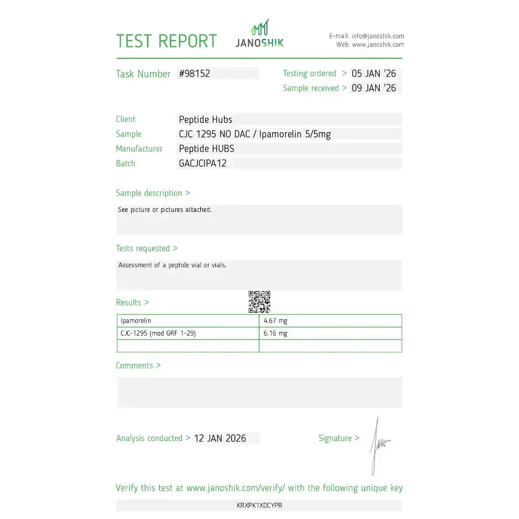 CJC 1295 5 mg/Ipamorelin 5 mg