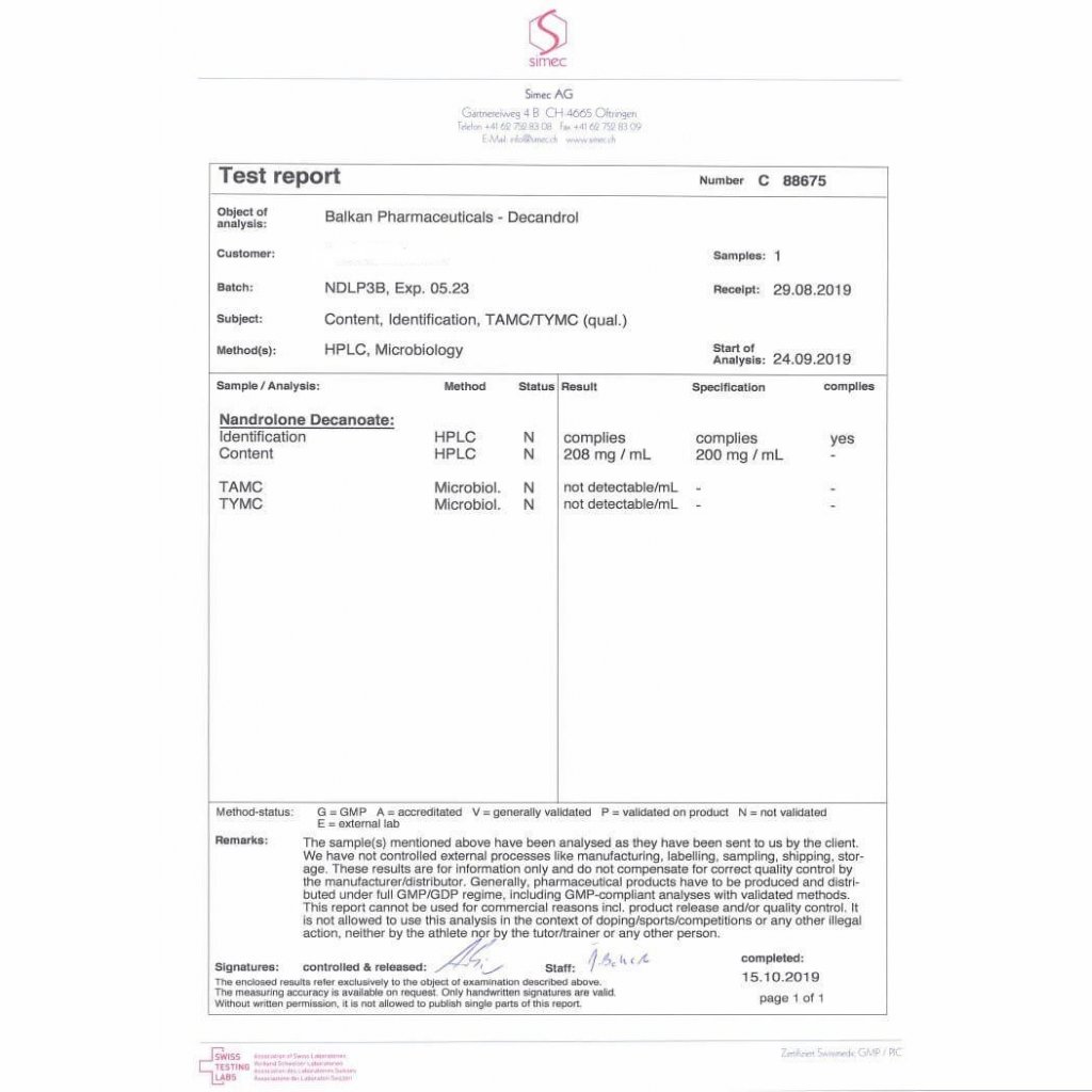 DECANDROL - 10 ml by Balkan Pharmaceuticals DECANDROL - 10 ml by Balkan Pharmaceuticals