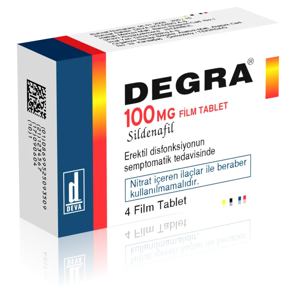 DEGRA 100 MG - 4 tabs by Deva