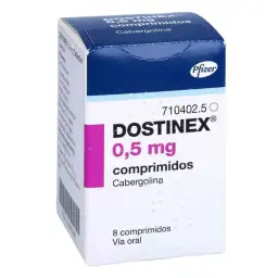 DOSTINEX 0.5 MG (8 TABLETS) - 8 tabs by Pfizer