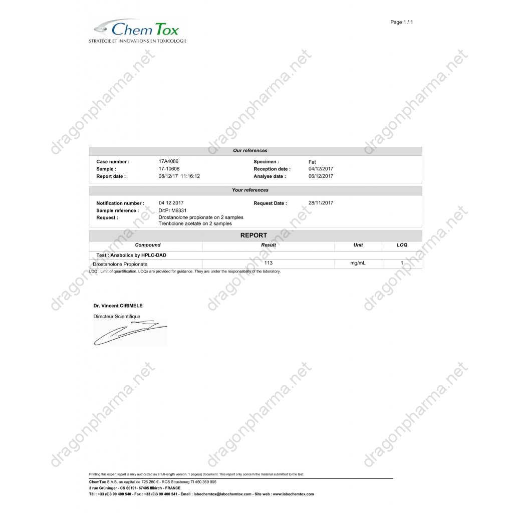 DROSTANOLONE PROPIONATE - 10 ml by Hilma Biocare DROSTANOLONE PROPIONATE - 10 ml by Hilma Biocare