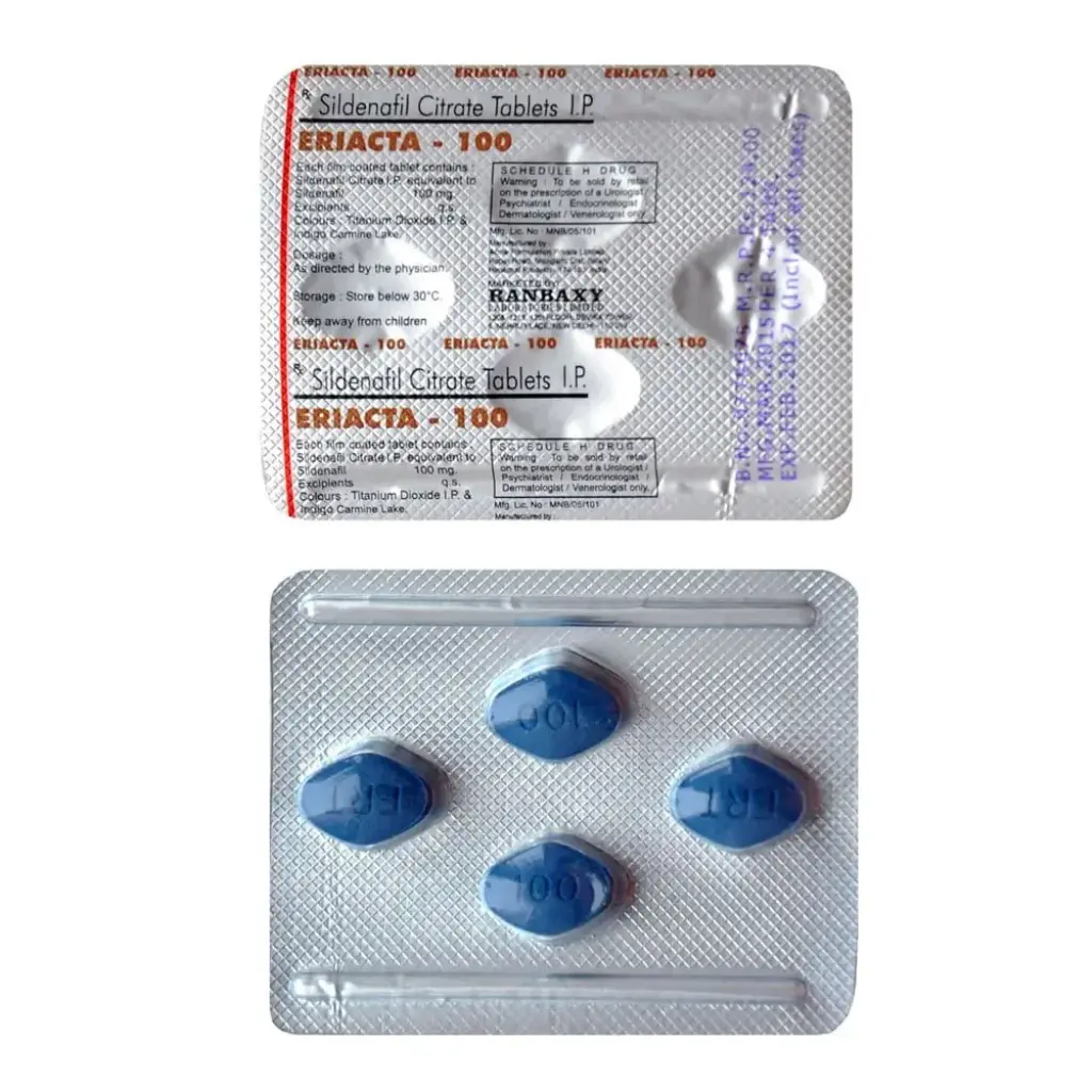ERIACTA 100 MG - 100 tabs by Ranbaxy, India