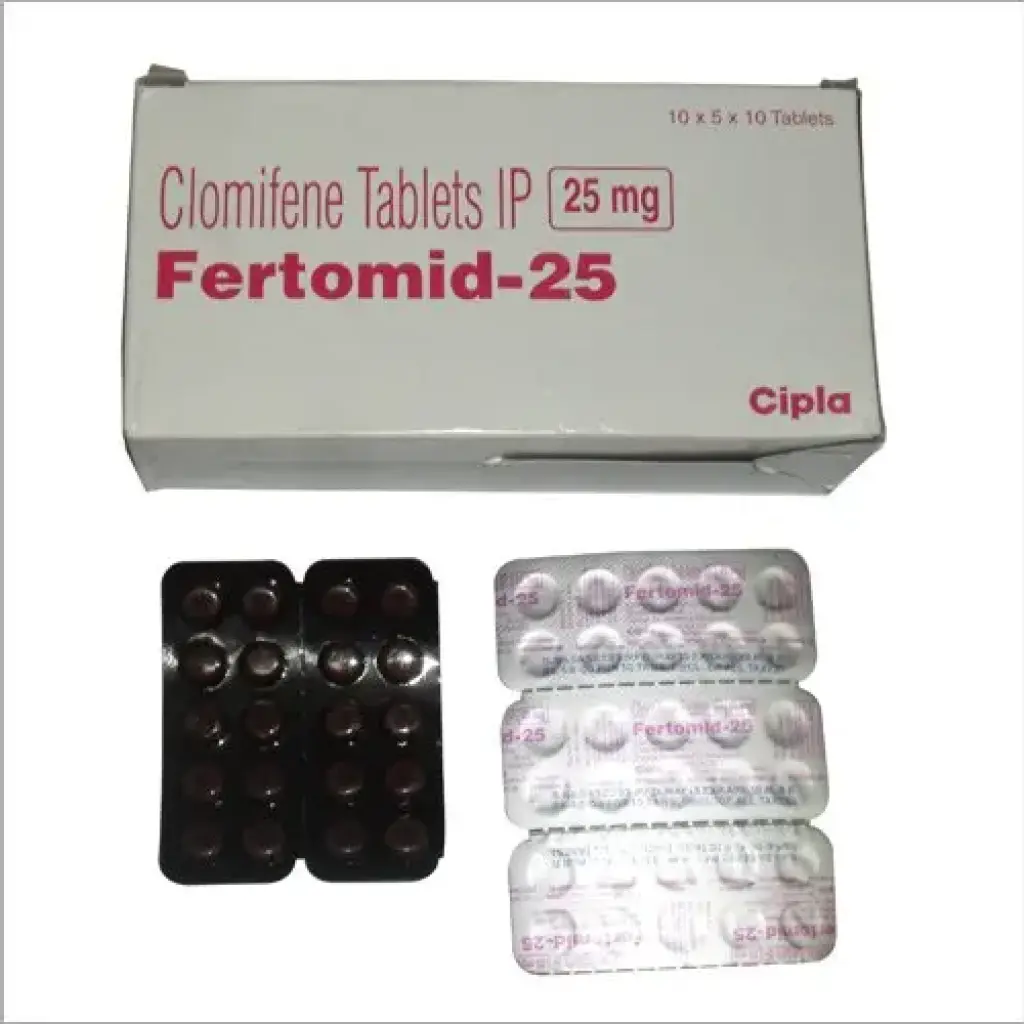 Fertomid 25 mg - 50 tabs by Cipla, India Fertomid 25 mg - 50 tabs by Cipla, India