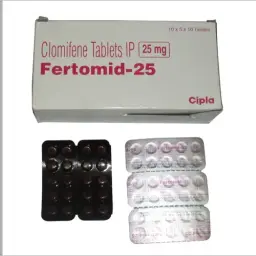 Fertomid 25 mg - 50 tabs by Cipla, India