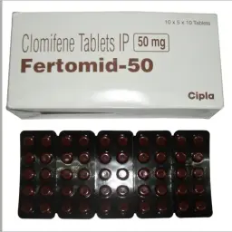 Fertomid 50 mg - 50 tabs by Cipla, India