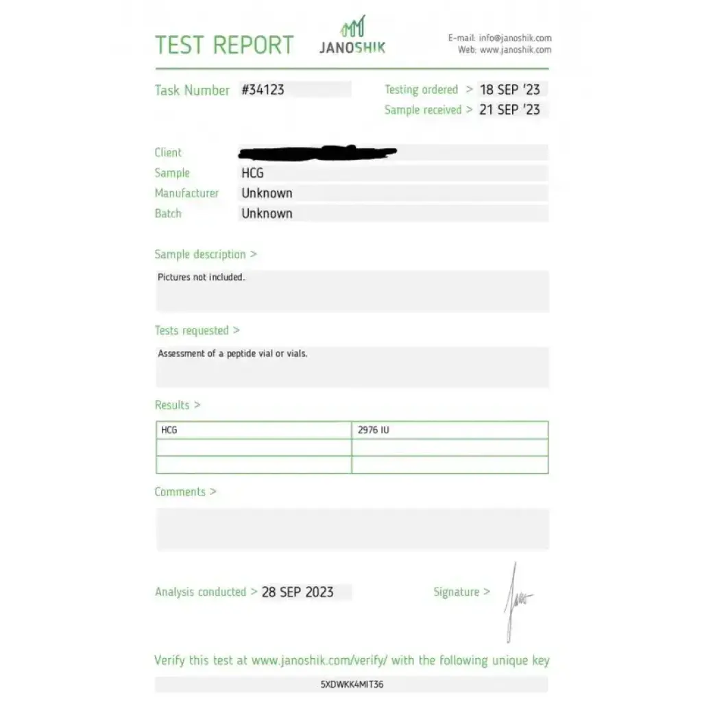 HCG 2500 IU - kit by Dragon Pharma, Europe HCG 2500 IU - kit by Dragon Pharma, Europe