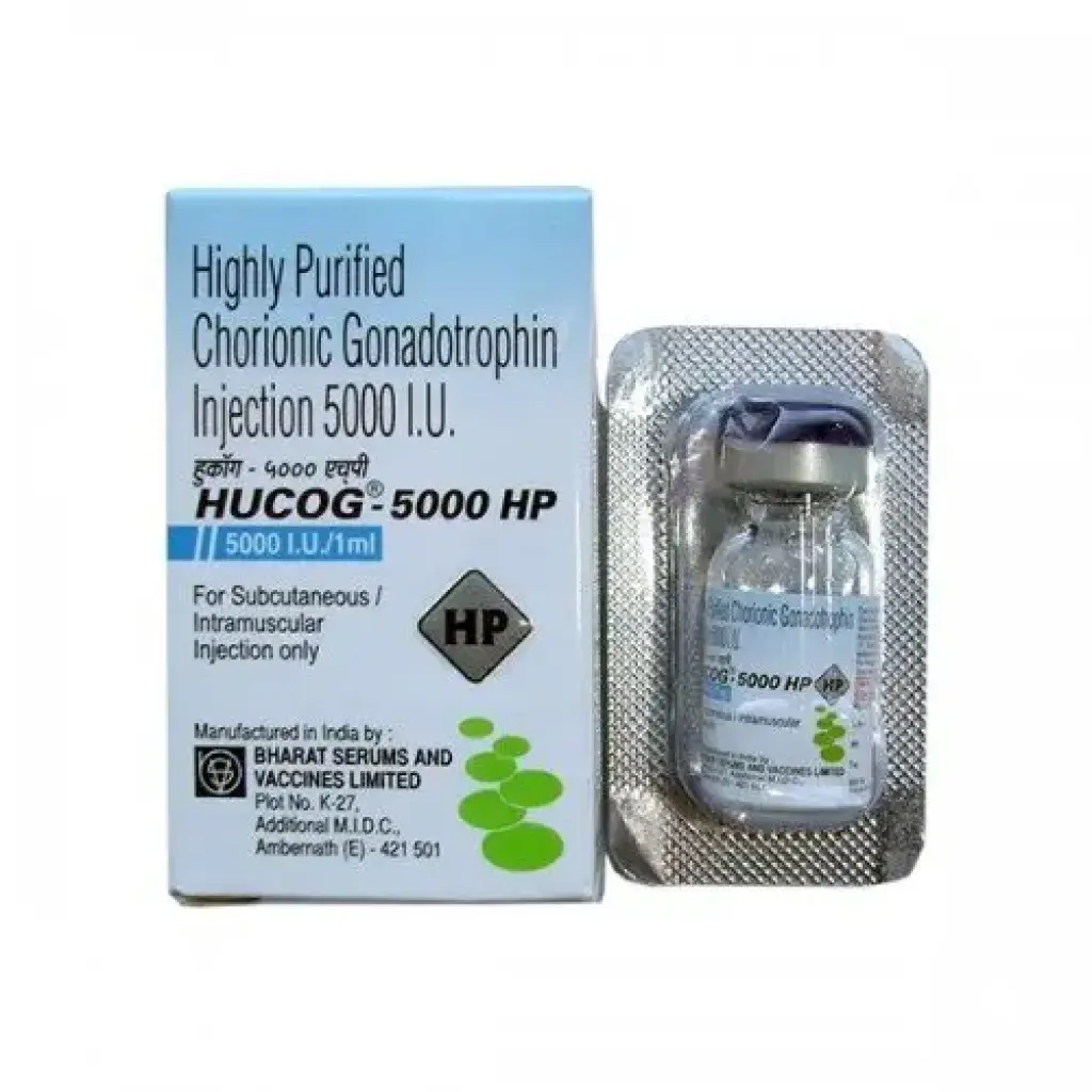 HUCOG 5000 IU - amp by Bharat Serums And Vaccines Ltd, India HUCOG 5000 IU - amp by Bharat Serums And Vaccines Ltd, India