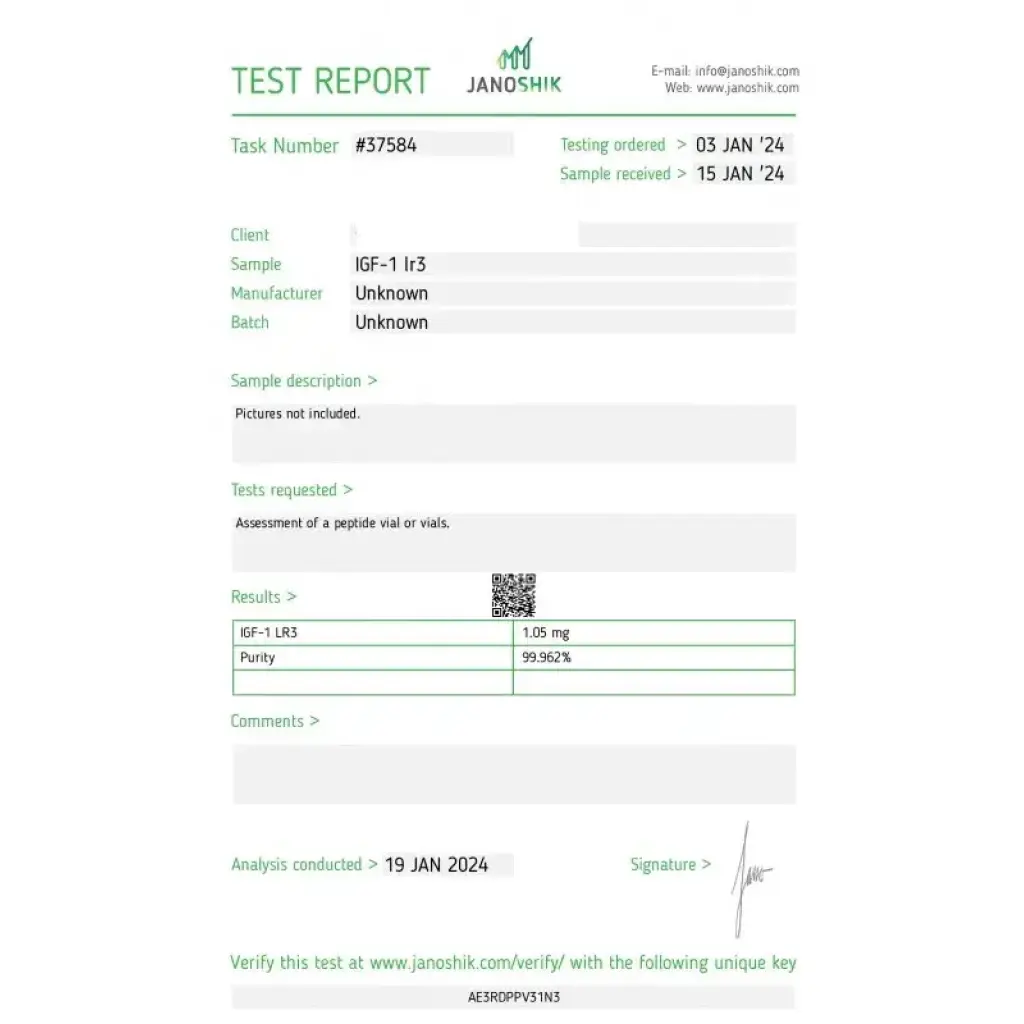 IGF-1 LR3 - vial by Dragon Pharma, Europe IGF-1 LR3 - vial by Dragon Pharma, Europe