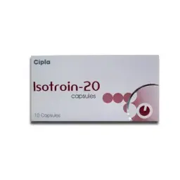 Isotroin 20 mg - 10 caps by Cipla, India