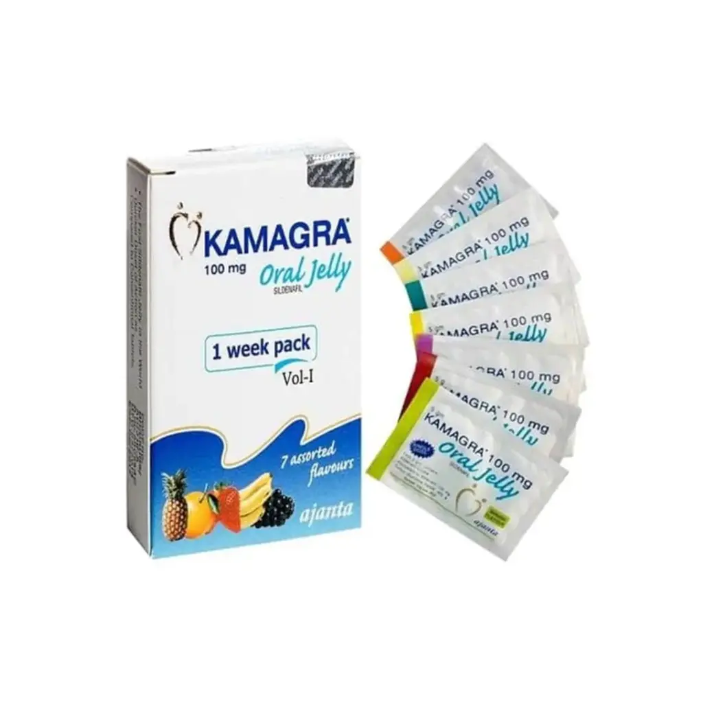 KAMAGRA ORAL JELLY VOL 1 - 7 sachets by Ajanta Pharma, India