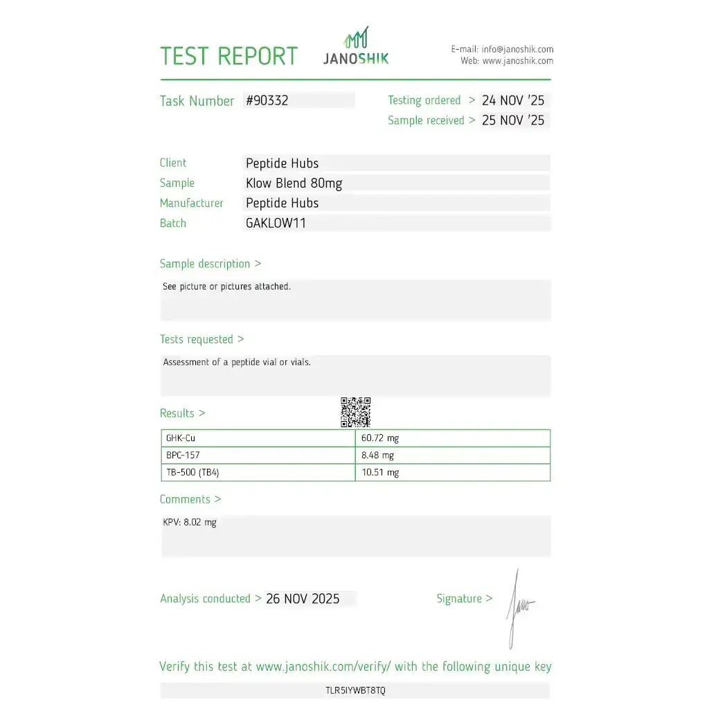 KLOW BLEND 80 MG - vial by Peptide Hubs