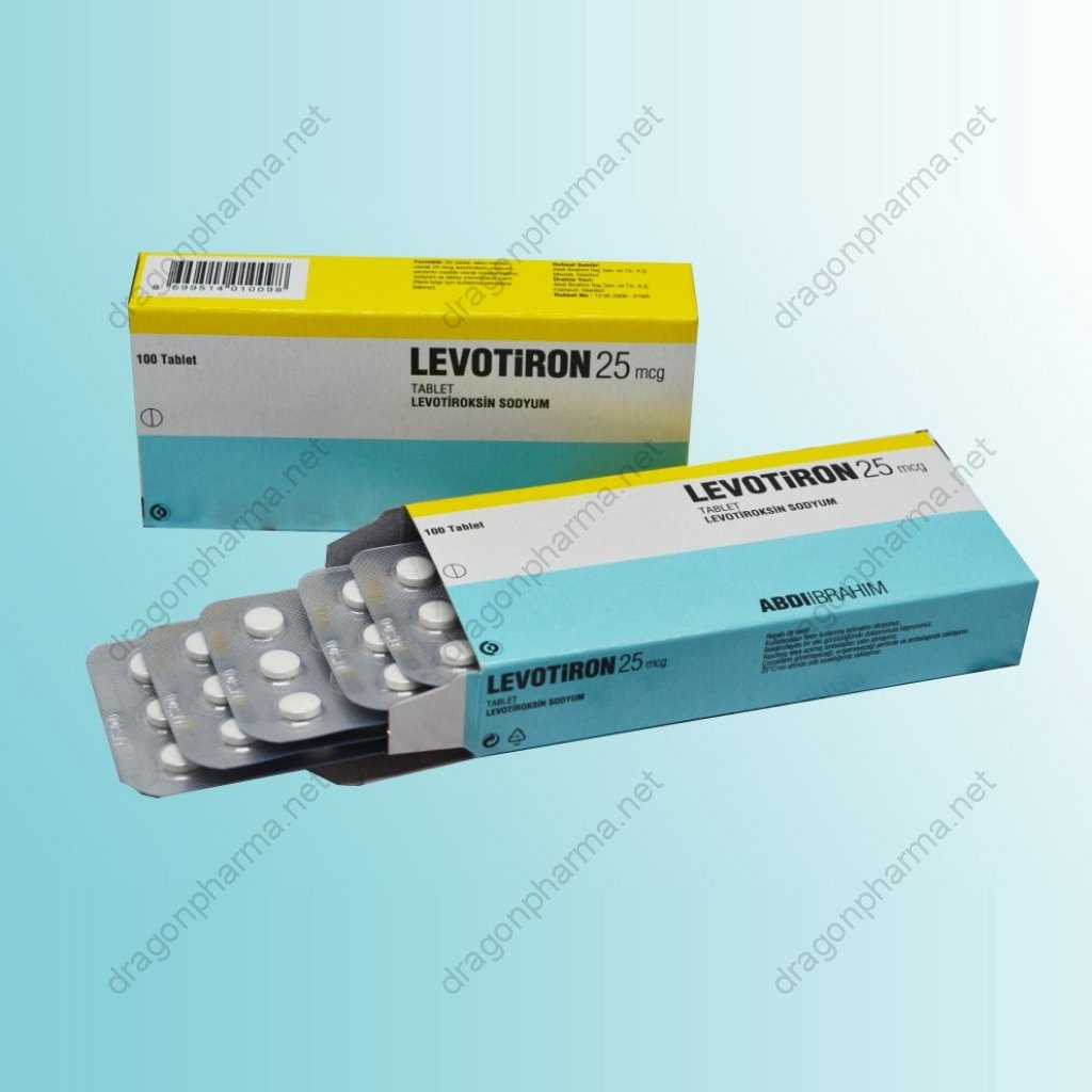 LEVOTIRON 25 MCG - 50 tabs by Abdi Ibrahim, Turkey LEVOTIRON 25 MCG - 50 tabs by Abdi Ibrahim, Turkey