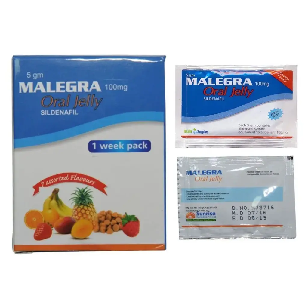 MALEGRA ORAL JELLY - 7 sachets by Sunrise Remedies