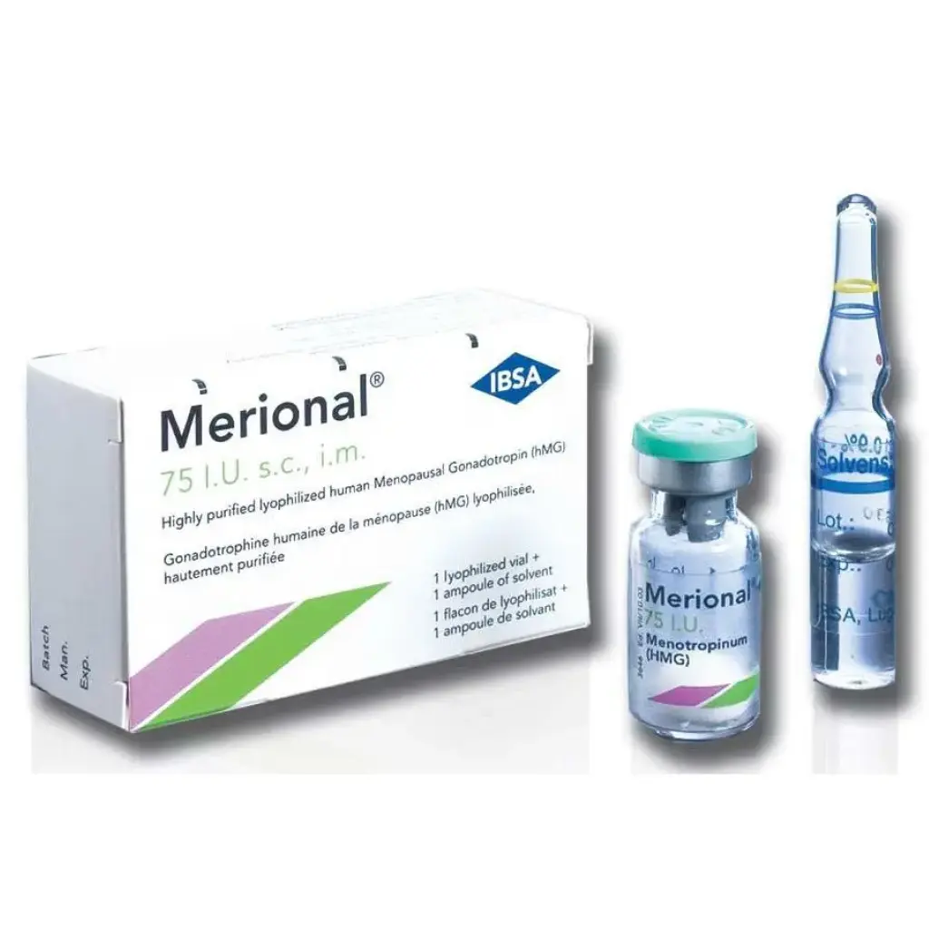 Merional HMG 75 IU - vial by IBSA, Turkey