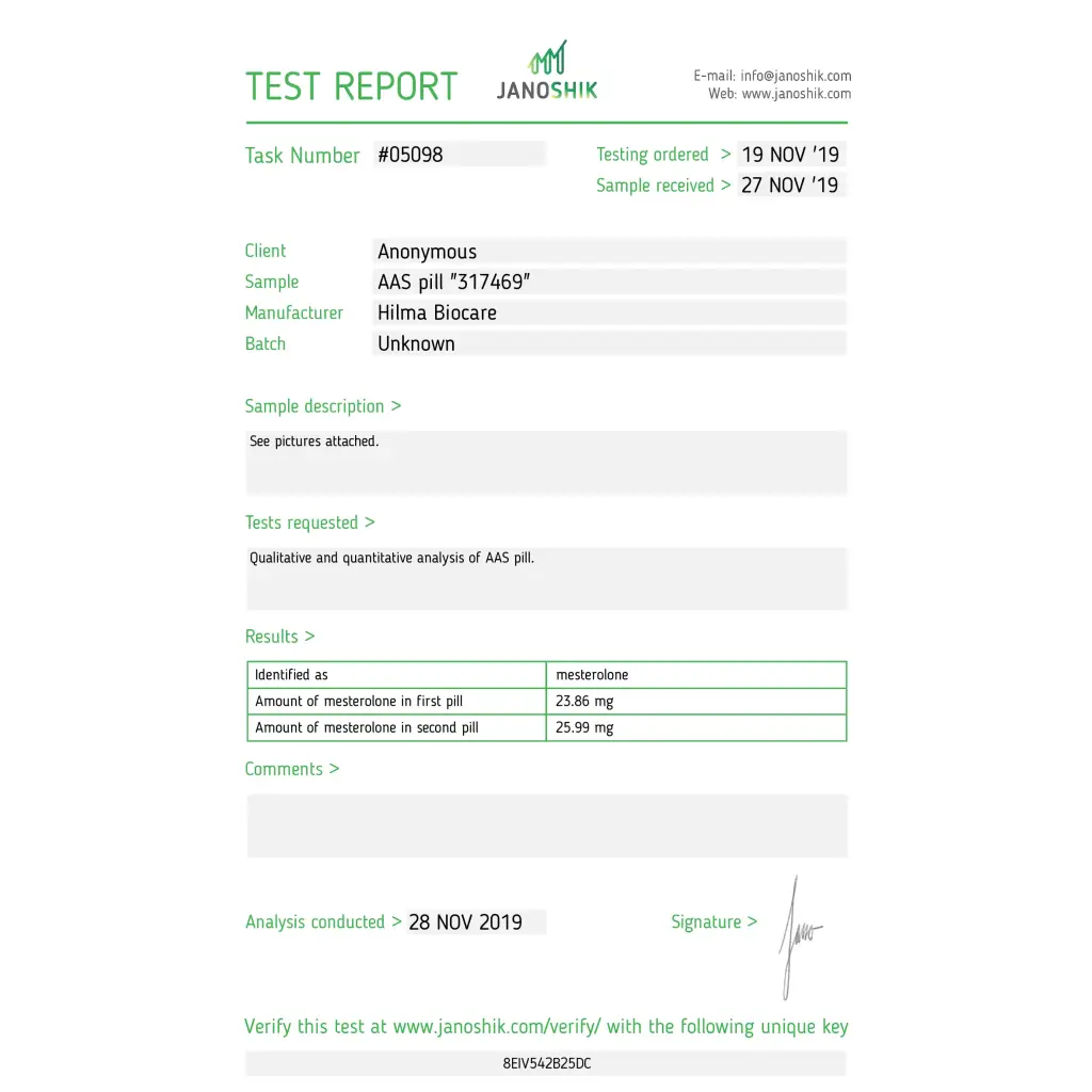 MESTEROLONE - 50 tabs by Hilma Biocare