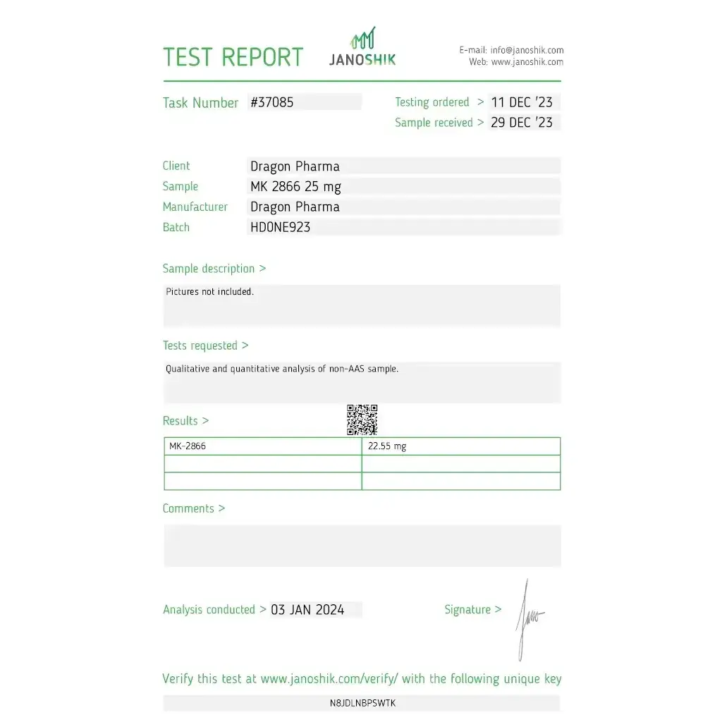 MK 2866 - 100 tabs by Dragon Pharma, Europe MK 2866 - 100 tabs by Dragon Pharma, Europe