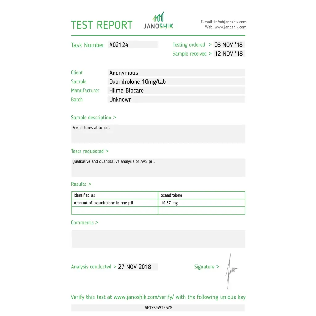 OXANDROLONE - 100 tabs by Hilma Biocare