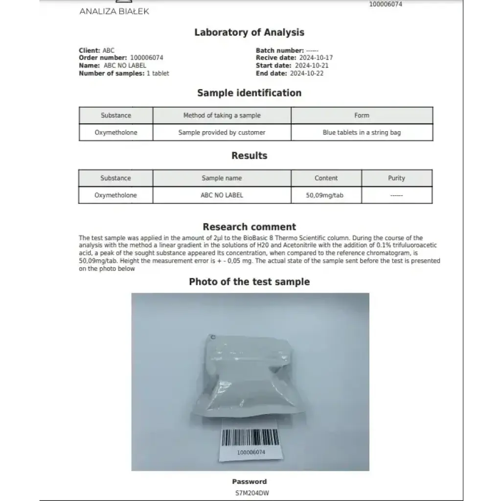 OXYMETHOLONE - 100 tabs by Stealth Labs OXYMETHOLONE - 100 tabs by Stealth Labs
