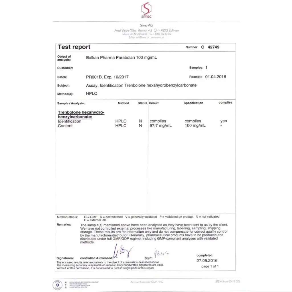 Parabolan - 10 amps by Balkan Pharmaceuticals Parabolan - 10 amps by Balkan Pharmaceuticals