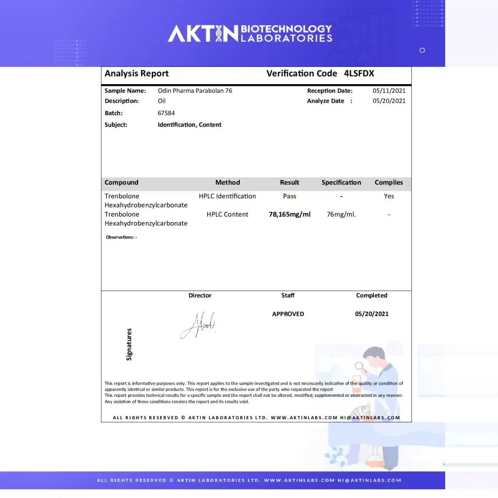 PARABOLAN 76 - 10 ml by Odin Pharma PARABOLAN 76 - 10 ml by Odin Pharma