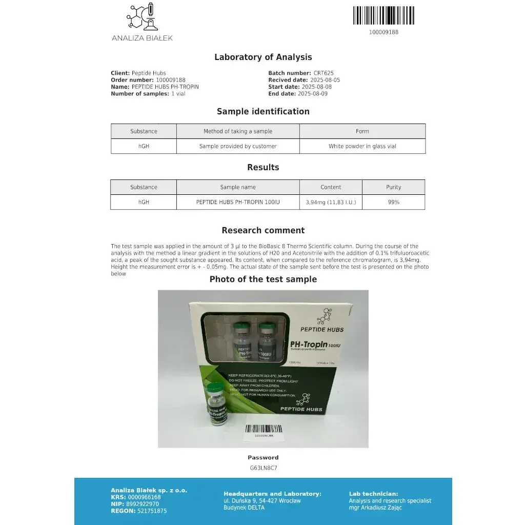 PH-TROPIN 100 IU - kit by Peptide Hubs