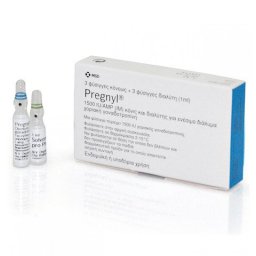 PREGNYL 1500 IU - kit by Organon Ilaclari, Turkey