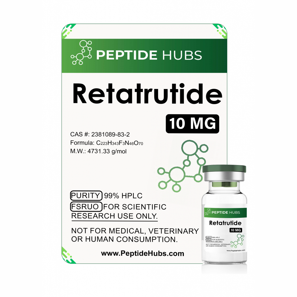 RETATRUTIDE 10 MG - vial by Peptide Hubs RETATRUTIDE 10 MG - vial by Peptide Hubs