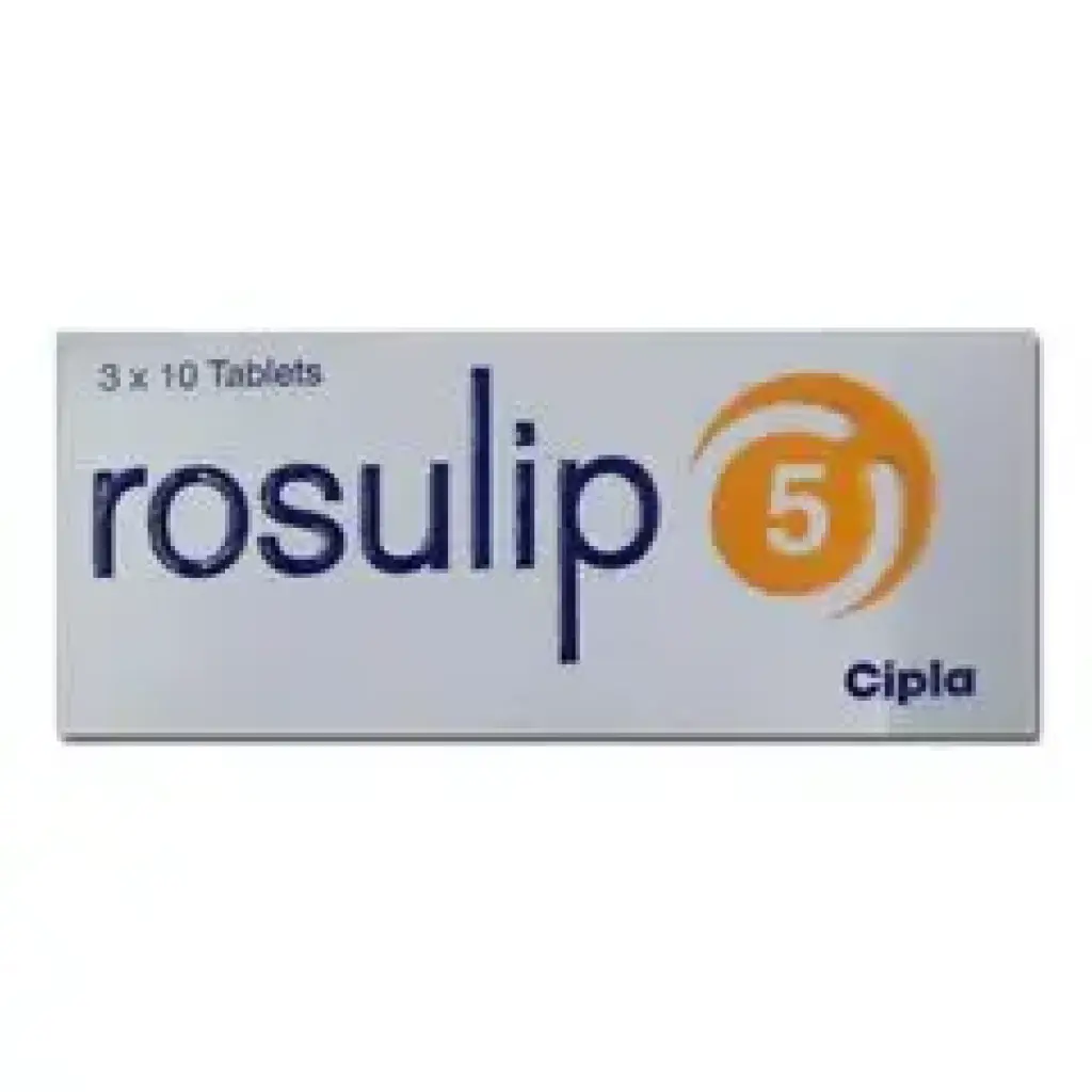 ROSULIP 5 MG - 30 tabs by Cipla, India
