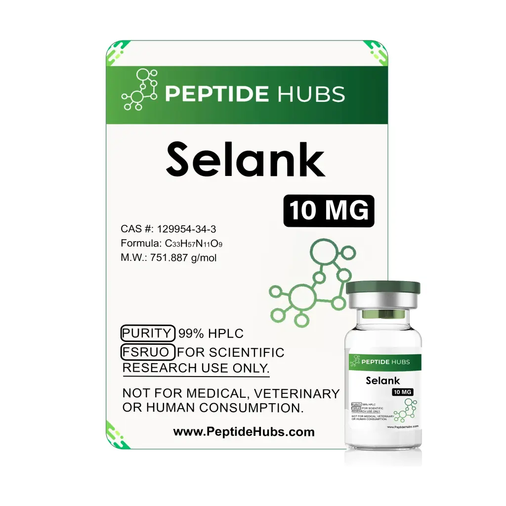 SELANK 10 MG - vial by Peptide Hubs SELANK 10 MG - vial by Peptide Hubs